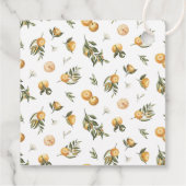 Bruiloft met Sinaasappelthema 'Main Squeeze' Bedankjes Labels (Achterkant)