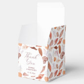 Bruiloft met strand schelpen aquarel kust chic dec bedankdoosjes (Geopend)