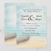 Bruiloft met strandbootvuurtoren kaart (Voorkant / Achterkant)