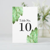 Bruiloft met Tropisch Lofwerk Kaart (Staand voorkant)