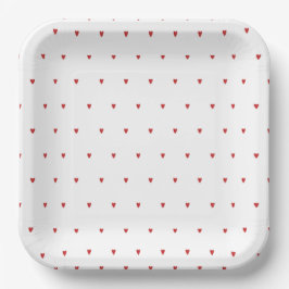 Bruiloft met Valentijnsdag-thema: Hart & Liefde Papieren Bordje