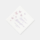 Bruiloft met Vlinders Bruidsfeest  Servet (Hoek)