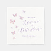 Bruiloft met vlinders: een leven lang servet (Voorkant)