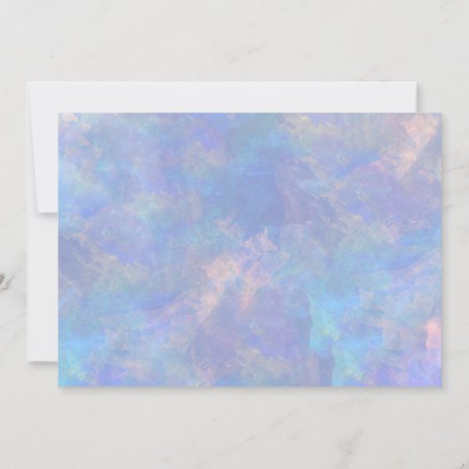 Bruiloft met waterverf bruidsshower zeeschelpen kaart (Achterkant)