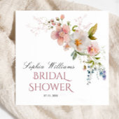 Bruiloft met wilde bloemen servetten