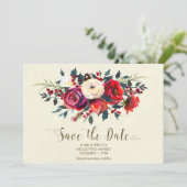 bruiloft met winterbessen met uitzondering van de save the date (Staand voorkant)