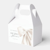 Bruiloft met witte strik bedankdoosjes (Voorkant Zijde)