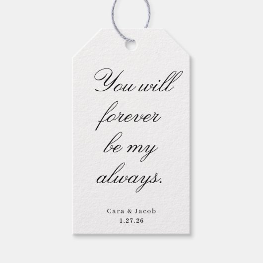 Bruiloft middenstuk, Bruids douche decoratie  Cadeaulabel (Voorkant)