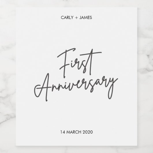 Bruiloft mijlpaal Set - Fles 2 Wijn Etiket (Enkel label)