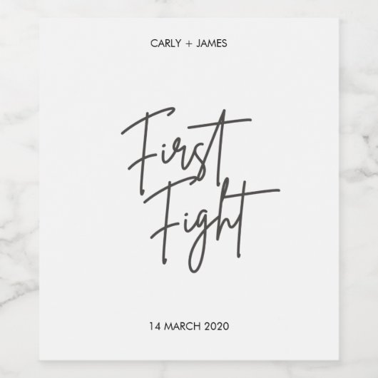 Bruiloft mijlpaal Set - Fles 3 Wijn Etiket (Enkel label)