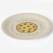 Bruiloft Minimaal Cute Neem Een Koekje Papieren Bordje (Gekanteld)