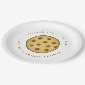 Bruiloft Minimaal Cute Neem Een Koekje Papieren Bordje (Gekanteld)