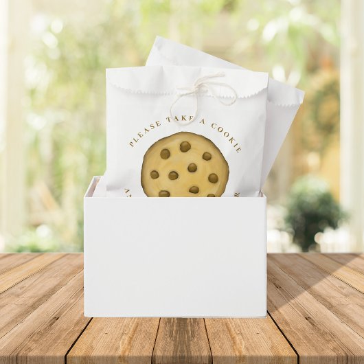 Bruiloft Minimalistisch Pak Een Koekje Bedankzakje