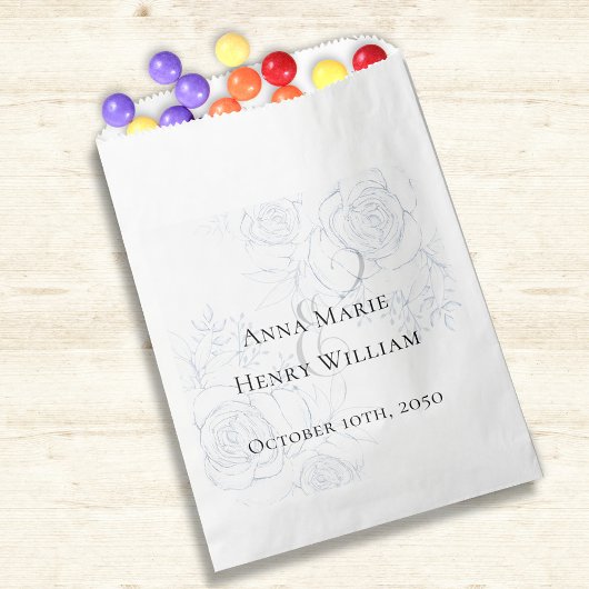 Bruiloft minimalistische elegante klassieke kallig bedankzakje