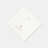 Bruiloft minimalistische receptie feest servet (Hoek)