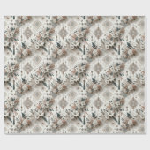 Bruiloft Modern Elegantie Parel en Kant Cadeaupapi Cadeaupapier (Vlak)