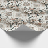 Bruiloft Modern Elegantie Parel en Kant Cadeaupapi Cadeaupapier (Hoek)