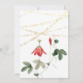 Bruiloft Modern Monogram Koraal Wit Lichten Goud Kaart (Achterkant)