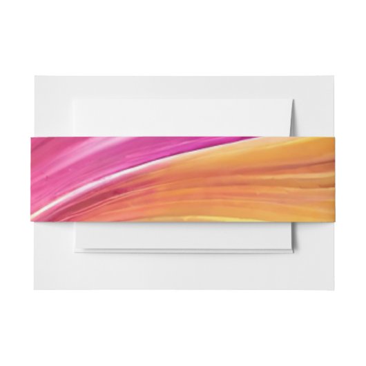 Bruiloft-Modern-Roze Sinaasappel-Geel Uitnodigingen Wikkel (Voorkant Voorbeeld)