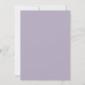 Bruiloft | Modern Seashells Violet Dusty Blue Kaart (Achterkant)
