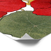 Bruiloft Modern Welkom Elegant Bloemen Sinaasappel Poster (Hoek)