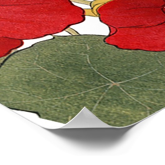 Bruiloft Modern Welkom Elegant Bloemen Sinaasappel Poster (Hoek)