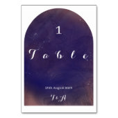 Bruiloft Moderne Boho Arch Paarse Kaart (Voorkant)