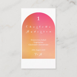 Bruiloft Moderne Boho Arch Zonsondergang Ombre Naa Plaatskaartje