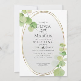Bruiloft | Moderne lente eucalyptus Kaart