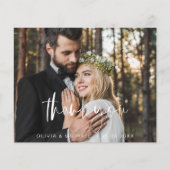 Bruiloft Moderne Minimalist Dank u Kaarten (Voorkant)