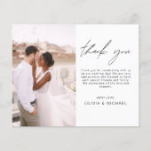 Bruiloft Moderne Minimalist Dank u Kaarten (Voorkant)