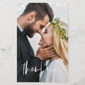 Bruiloft Moderne Minimalist Dank u Kaarten (Voorkant)