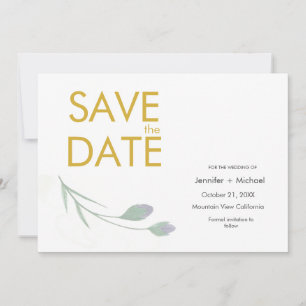 Bruiloft Moderne Minimalist Duidelijke Gemakkelijk Save The Date