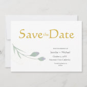 Bruiloft Moderne Minimalist Duidelijke Kalligrafie Kaart (Voorkant)