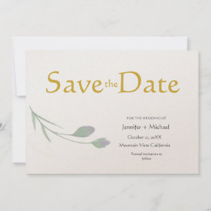 Bruiloft Moderne Minimalist Duidelijke Kalligrafie Save The Date