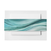 Bruiloft-moderne smaragd groen uitnodigingen wikkel (Voorkant Voorbeeld)