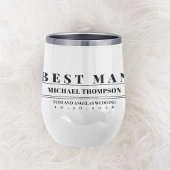 Bruiloft Moderne Typografie Beste Man Custom