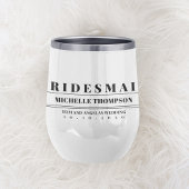 Bruiloft Moderne Typografie Bruidsmeisje Custom