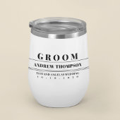 Bruiloft Moderne Typografie Groom Custom