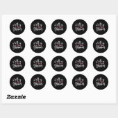 Bruiloft Moeder van bruidegom Moeder Bachelorette Ronde Sticker (Vel)