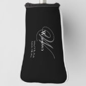 Bruiloft Moeder van de bruid Gift Modern Monogram Golfheadcover (Draai 90)