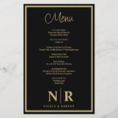 Bruiloft Monogram Aangepaste repetitie Diner (Voorkant)