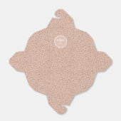 Bruiloft Monogram Boho Beige & Bruin Stippen Favor Bedankdoosjes (Uitgevouwen)