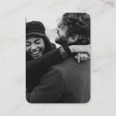 Bruiloft Monogram Bruid bruidegom Foto RSVP QR Cod Informatiekaartje (Achterkant)