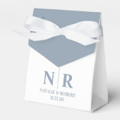 Bruiloft Monogram Bruid en bruidegom Initialen Ele Bedankdoosjes (Voorkant Zijde)