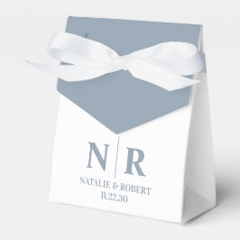 Bruiloft Monogram Bruid en bruidegom Initialen Ele Bedankdoosjes