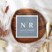 Bruiloft Monogram Bruid en bruidegom Initialen Ele Servet