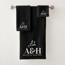 Bruiloft Monogram Bruid en bruidegom Minimalistisc