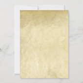 Bruiloft Monogram  Crest Antiek Perkament Kaart (Achterkant)