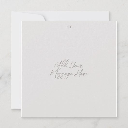 Bruiloft Monogram Dank u kaart (Achterkant)